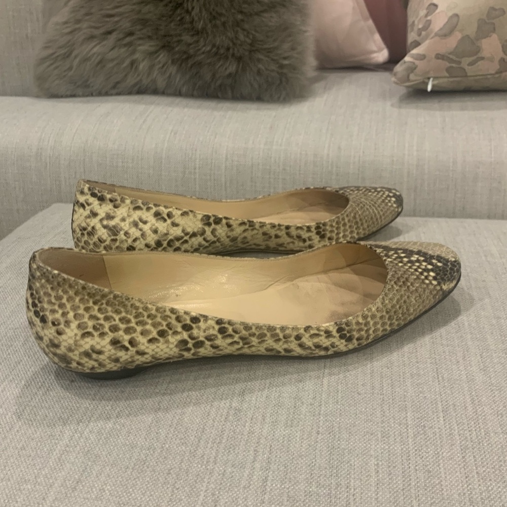 Jimmy Choo Snakeskin Flats